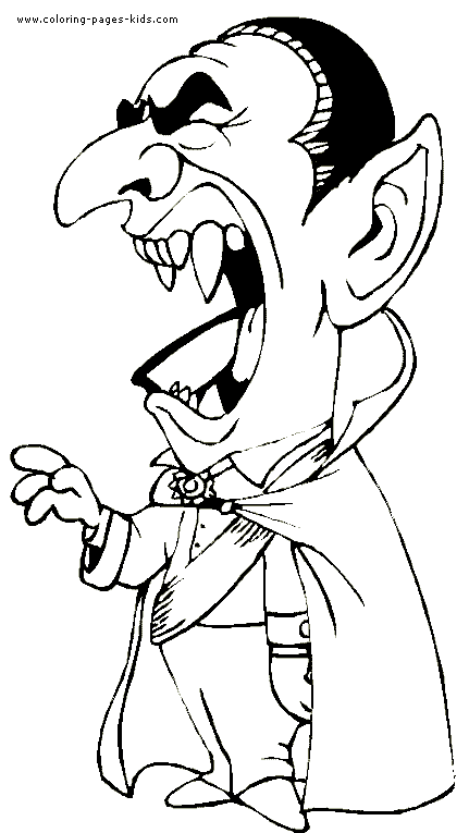 Dracula Yawning para colorir