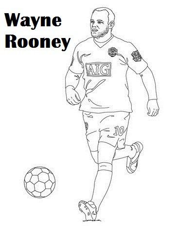 Fat Wayne Rooney para colorir