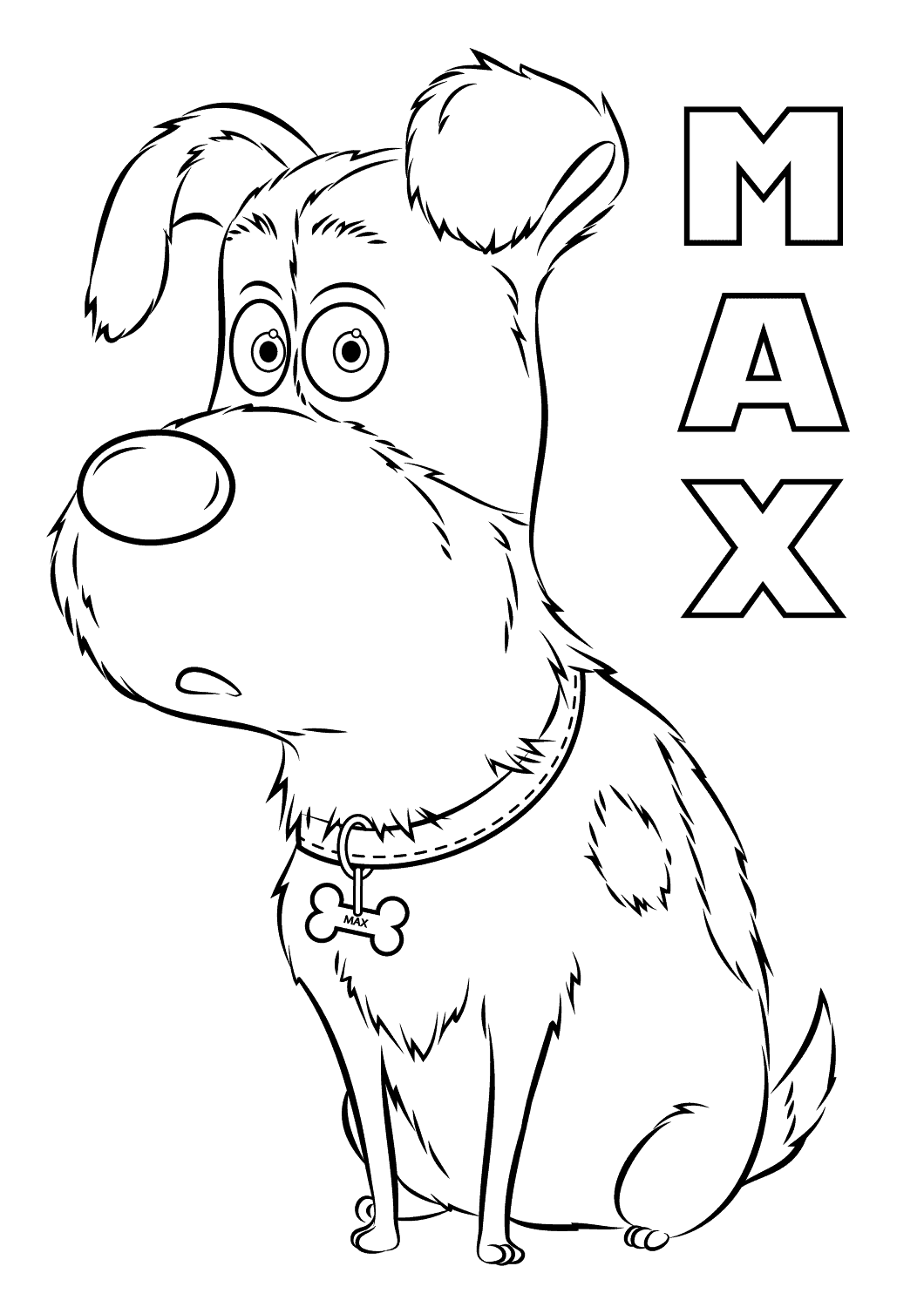Max para colorir