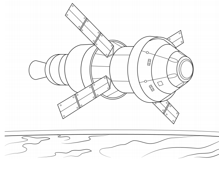 Orion Spacecraft para colorir