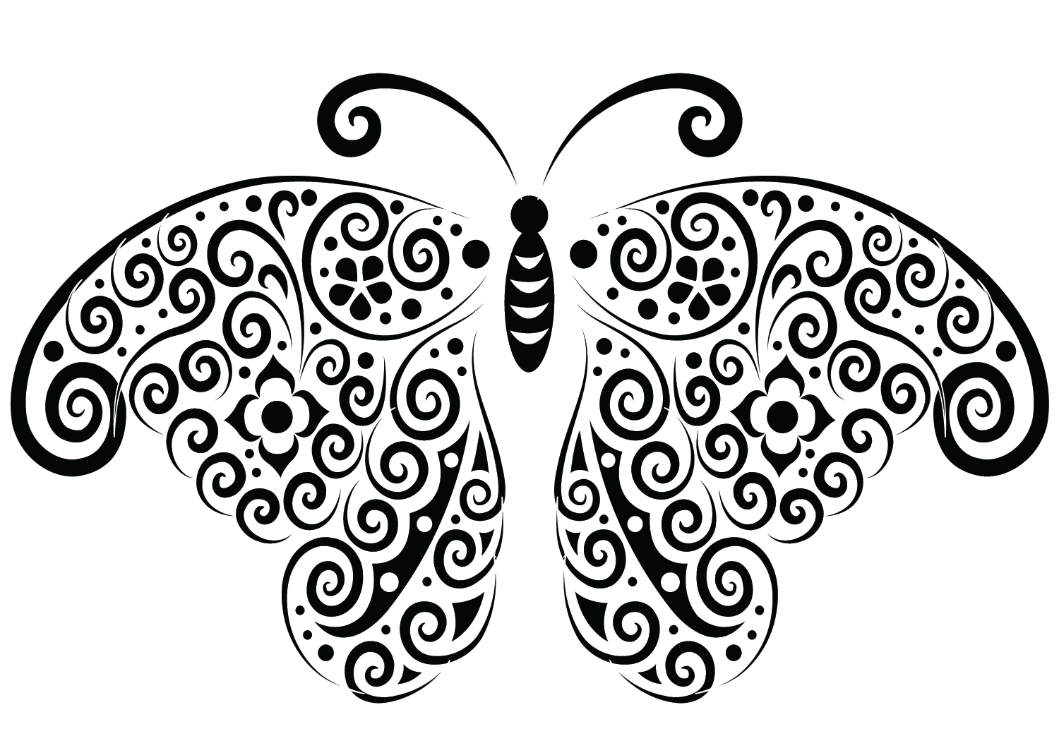 Butterfly Tattoo para colorir