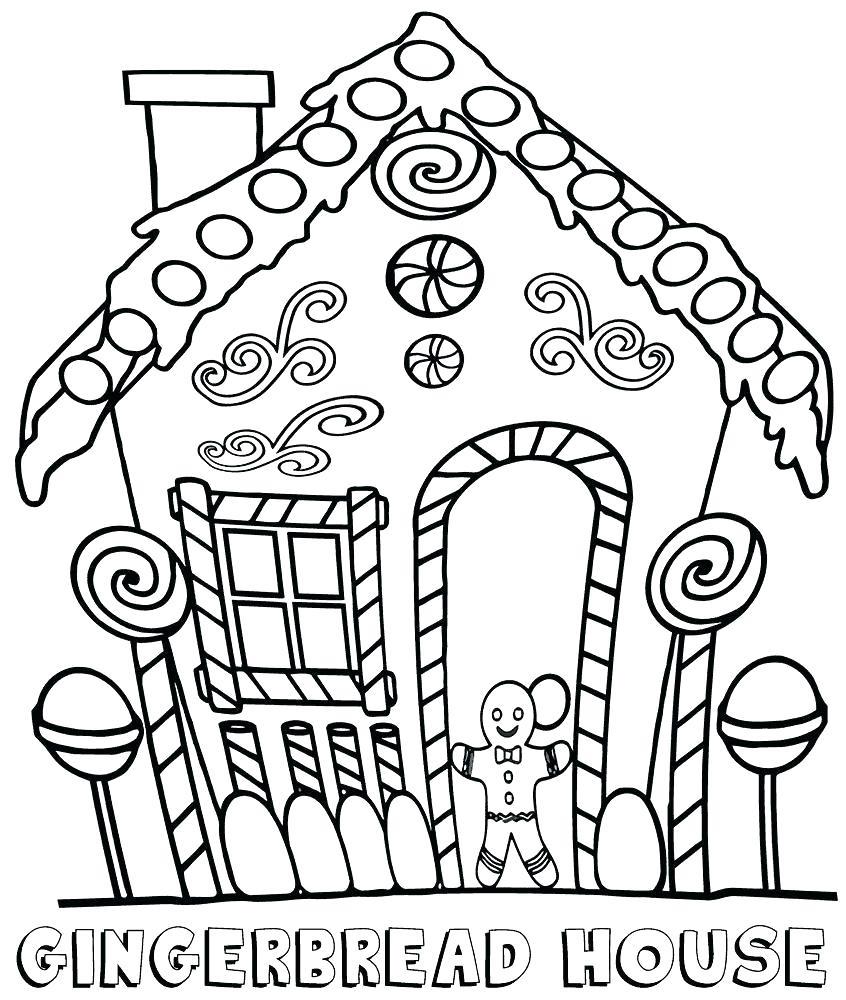 Lovely Gingerbread House para colorir
