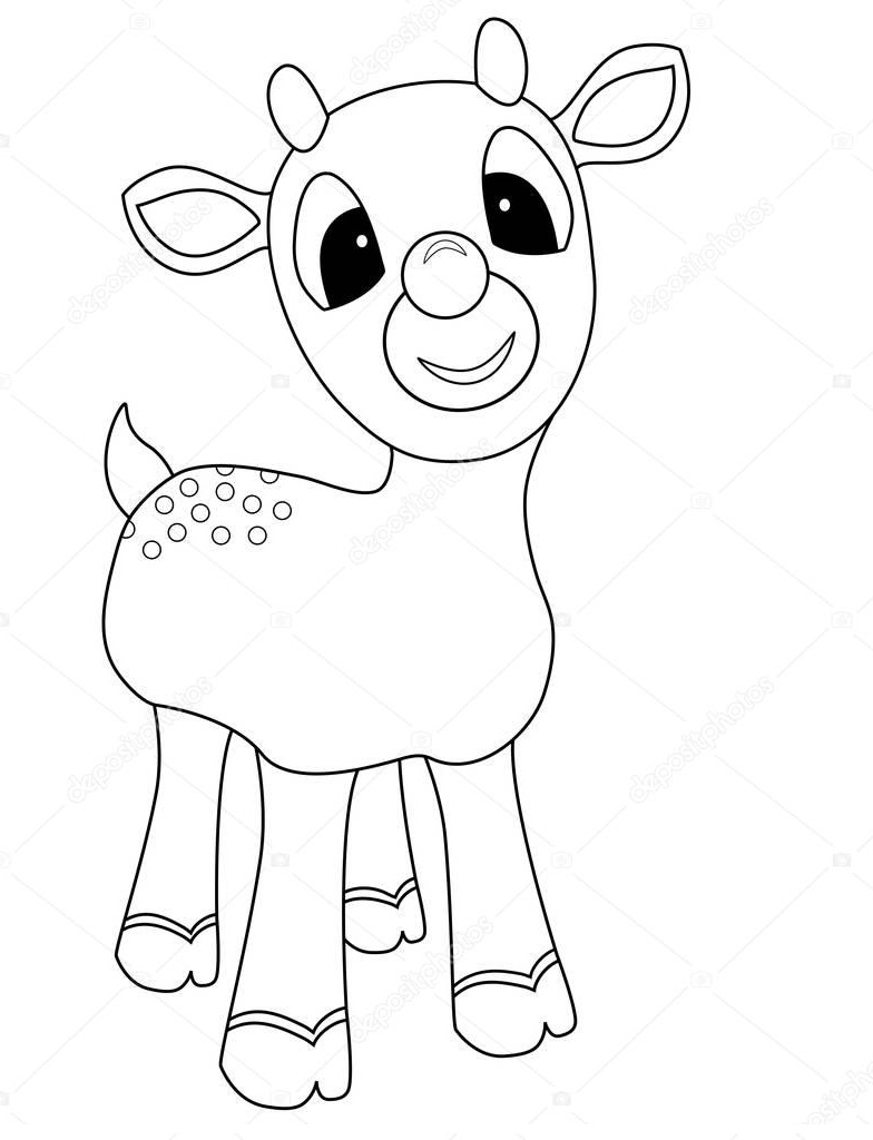 Dibujos de Lovely Rudolph para colorear