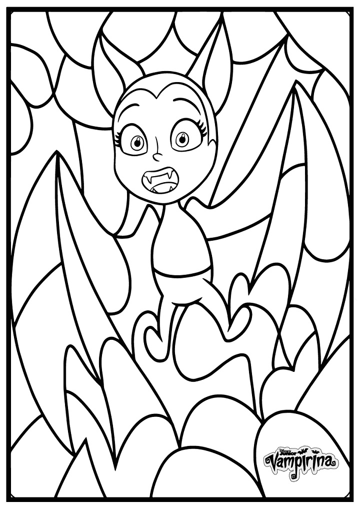 Little Bat Vampirina Hauntley para colorir