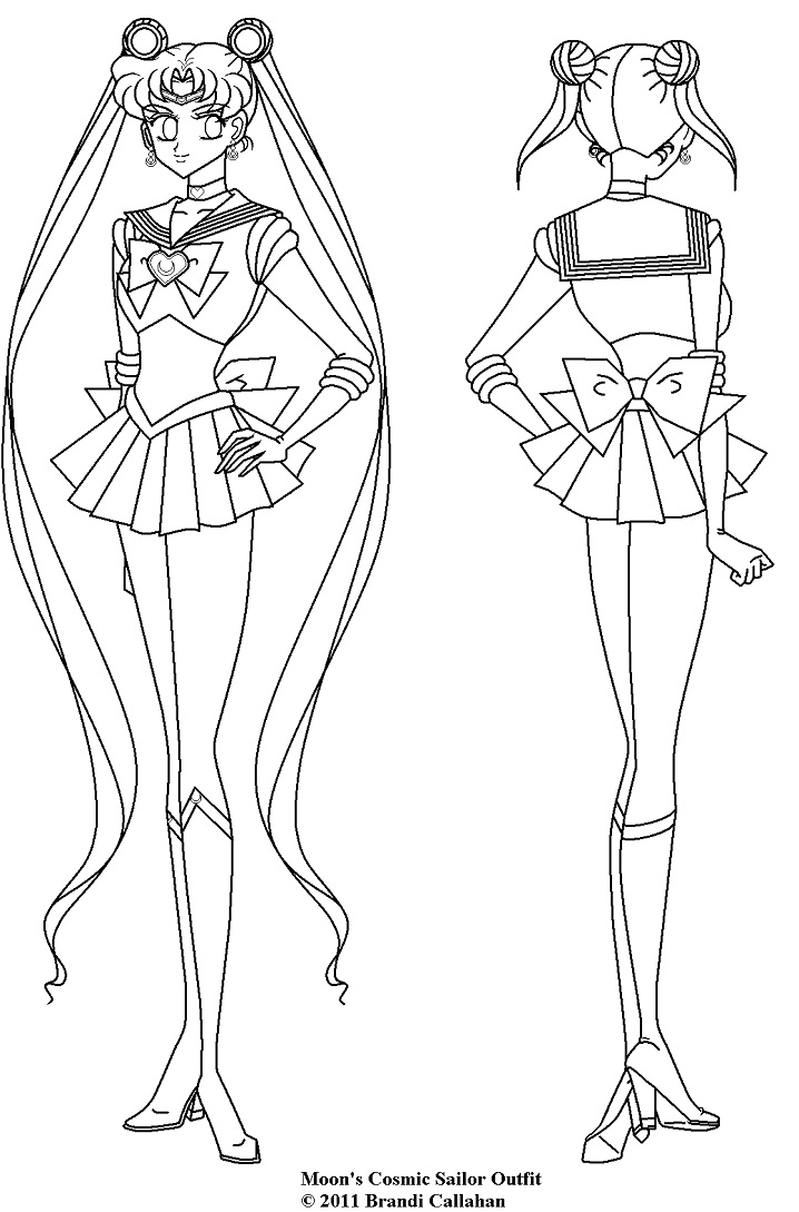 Cosmic Sailor Moon para colorir
