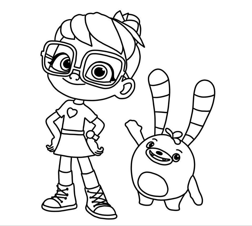 Abby-Hatcher-and-Bozzly para colorir