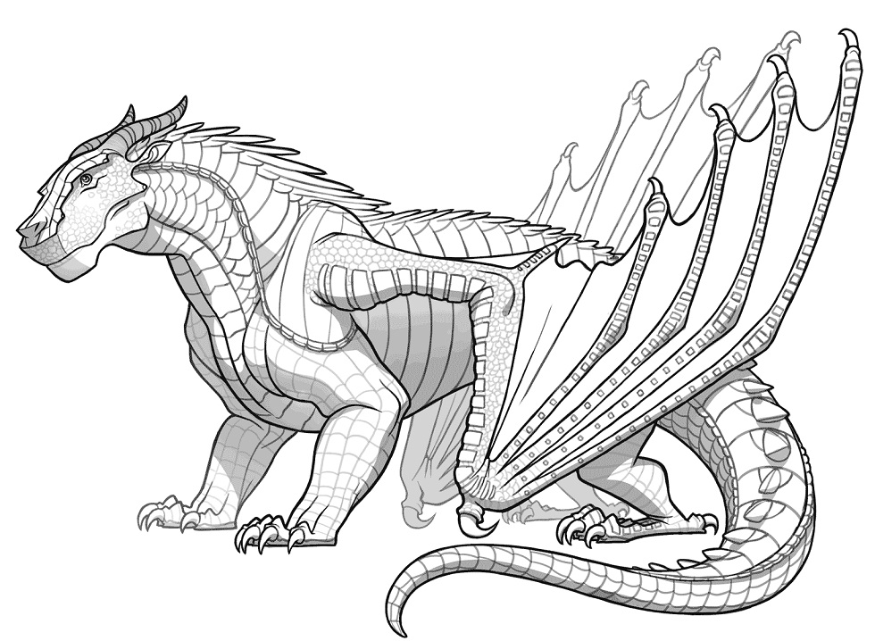 Mudwin Dragon para colorir