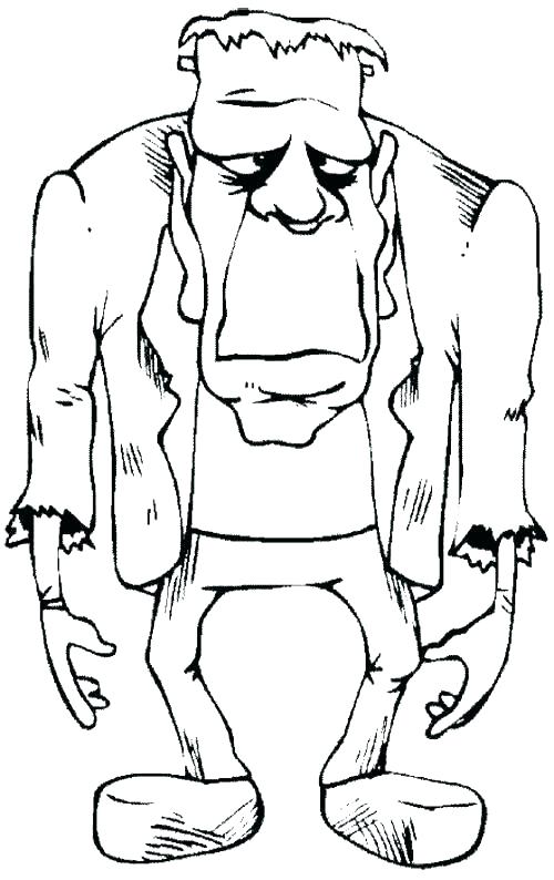 Dibujos de Aburrido Frankenstein para colorear
