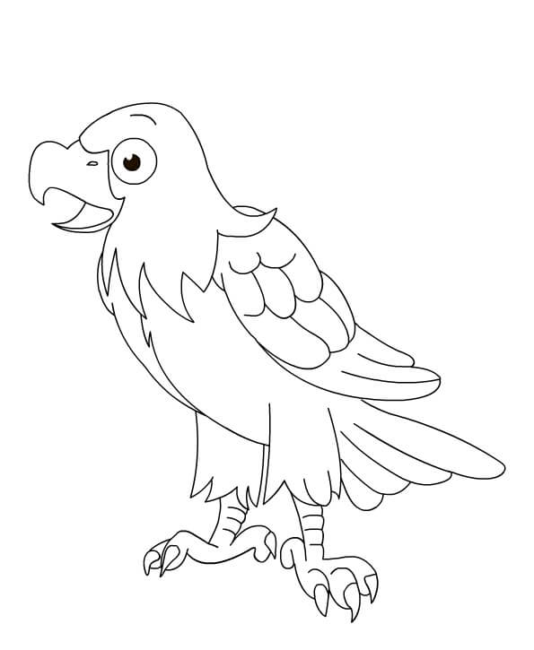 Dibujos de Águila de Dibujos Animados para colorear
