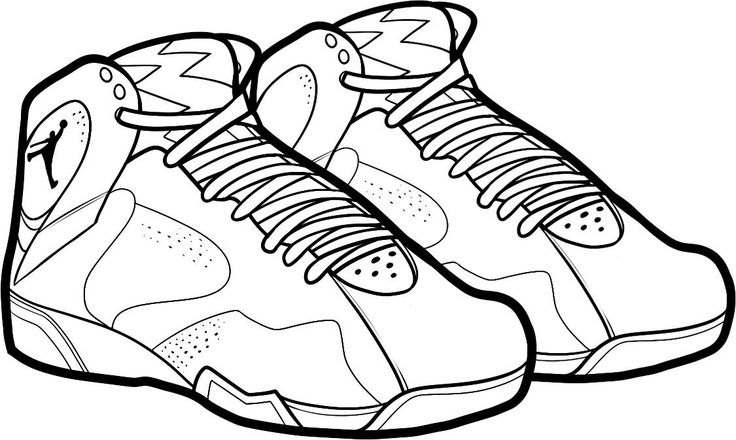 Air Jordan 7 Zapatos para colorir