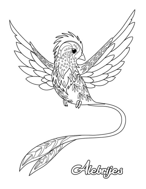Dibujos de Alebrijes 2 para colorear