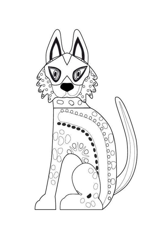 Dibujos de Alebrijes 4 para colorear