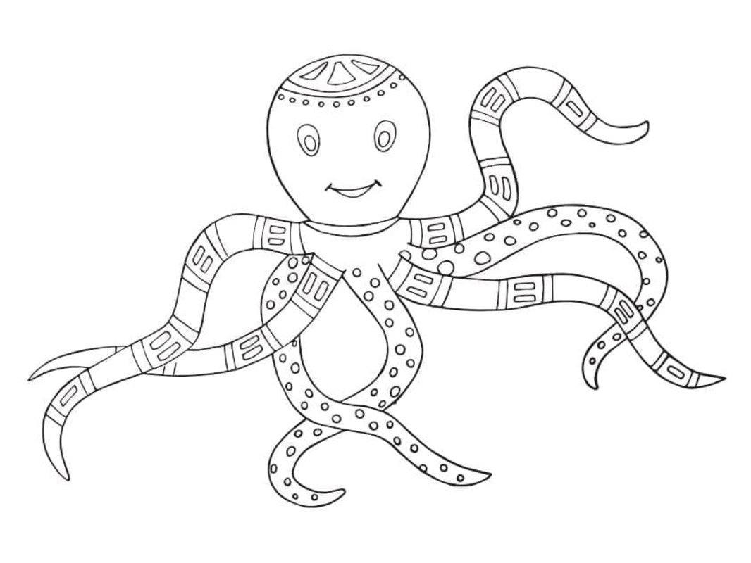 Dibujos de Alebrijes sencillo en niños para colorear