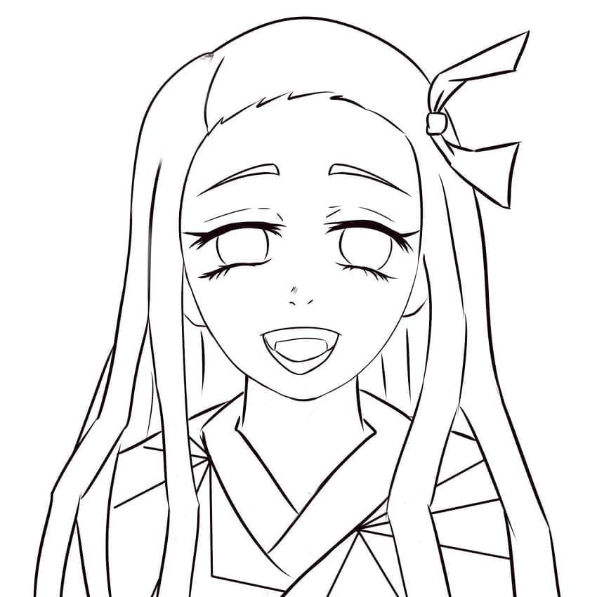 Dibujos de Amar Nezuko para colorear