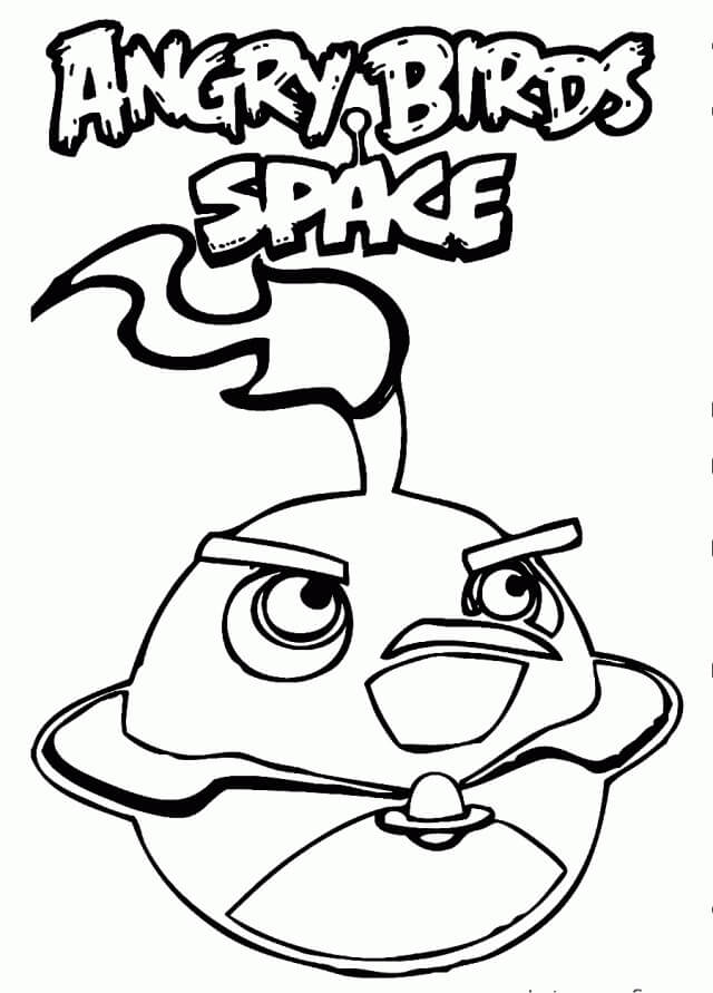 Dibujos de Angry Birds Espacio para colorear
