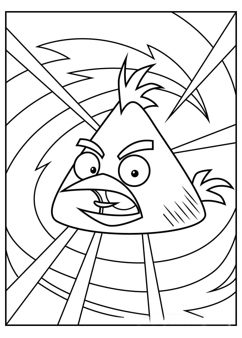 Dibujos de Angrybirds Normales para colorear