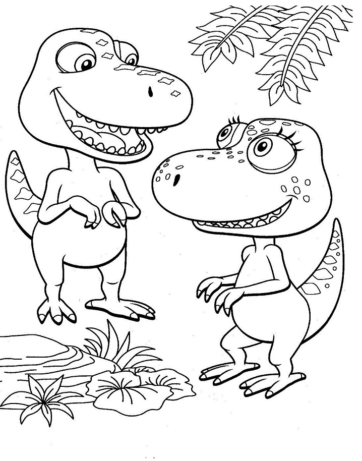Dibujos de Tren De Dinosaurios