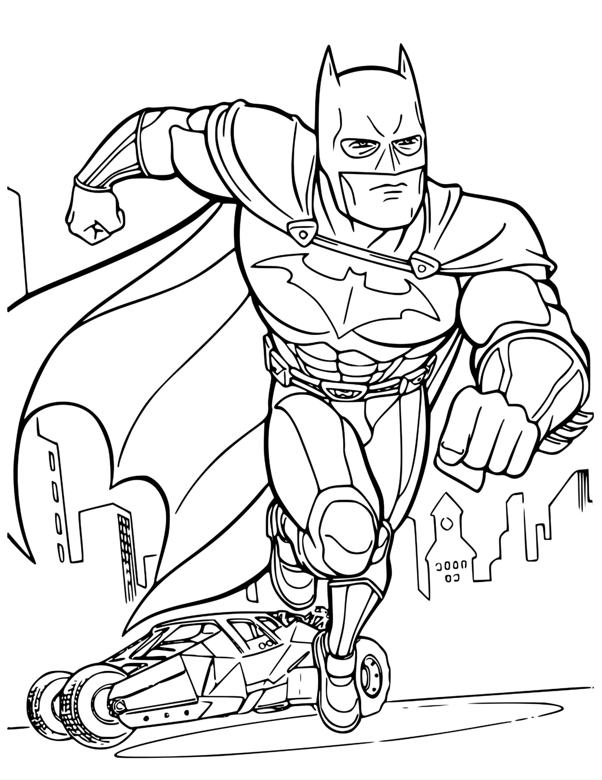 Dibujos de Ataque de Batman para colorear