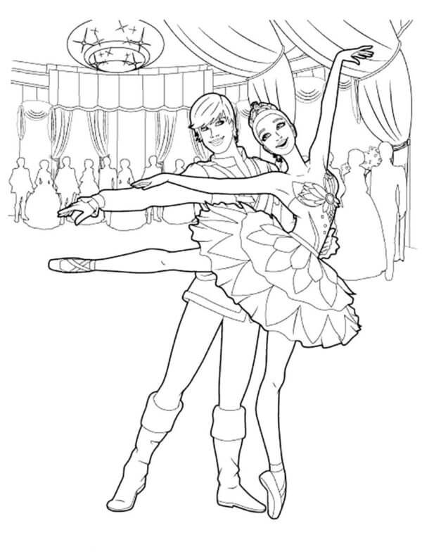 Dibujos de Ballet De Hadas para colorear