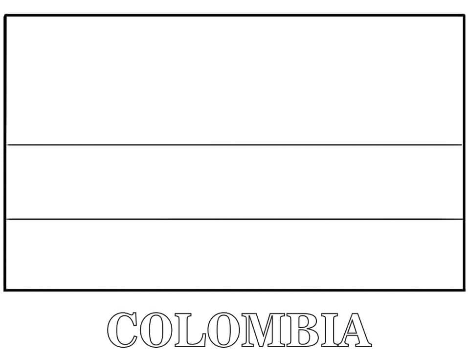 Colombia para colorear