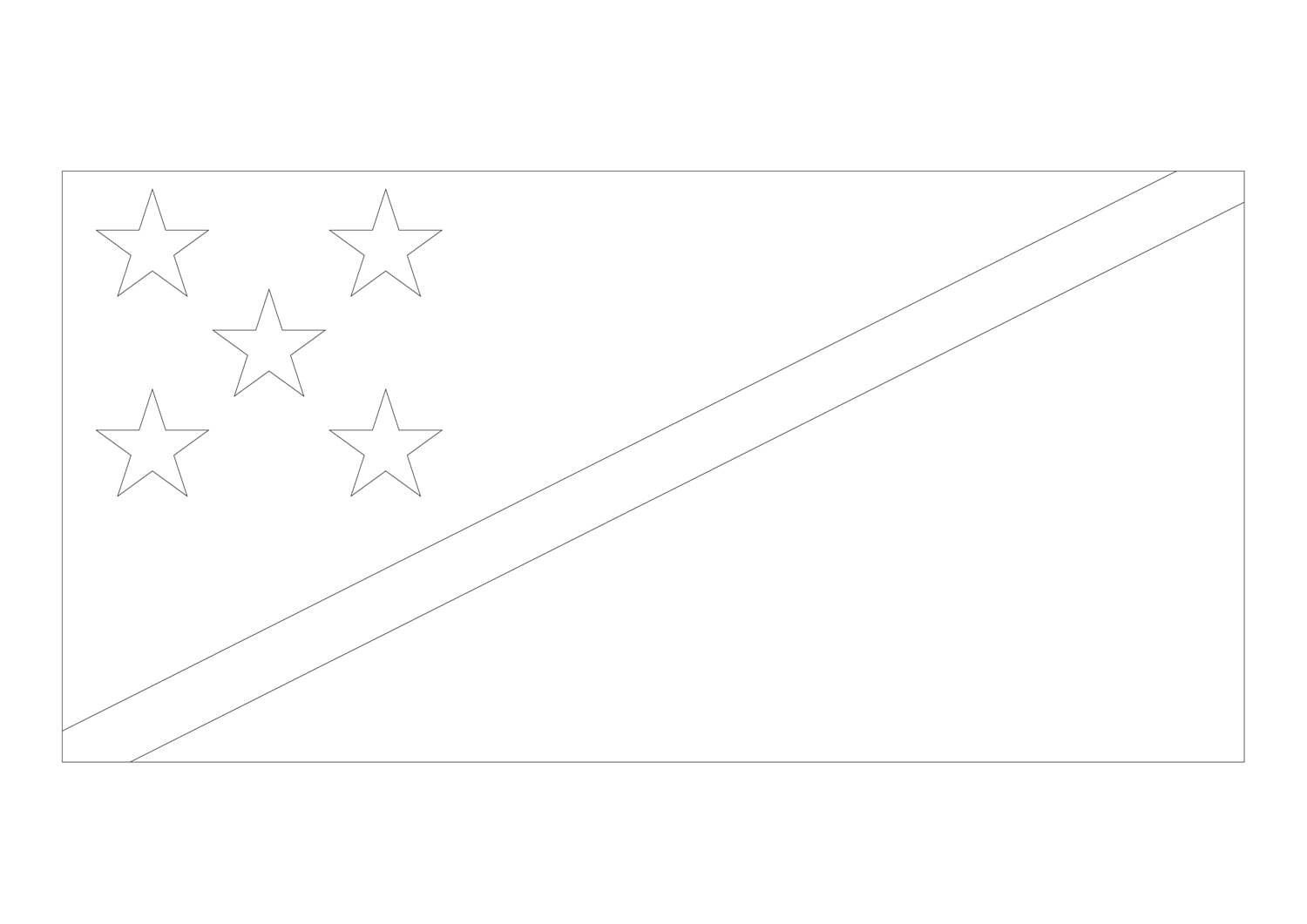 Bandera De Las Islas Salomón para colorir