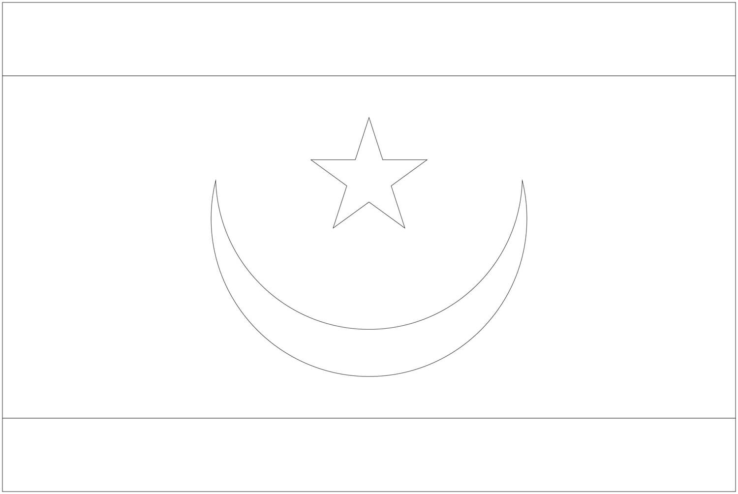 Dibujos de Bandera De Mauritania para colorear