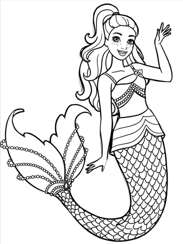 Barbie Sirena coloring pages