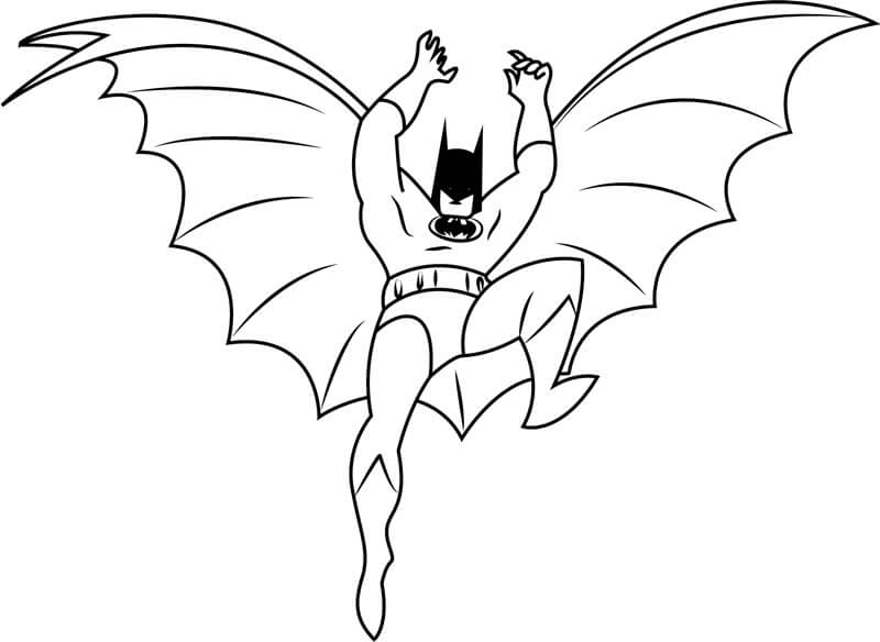 Batman Cómico para colorir