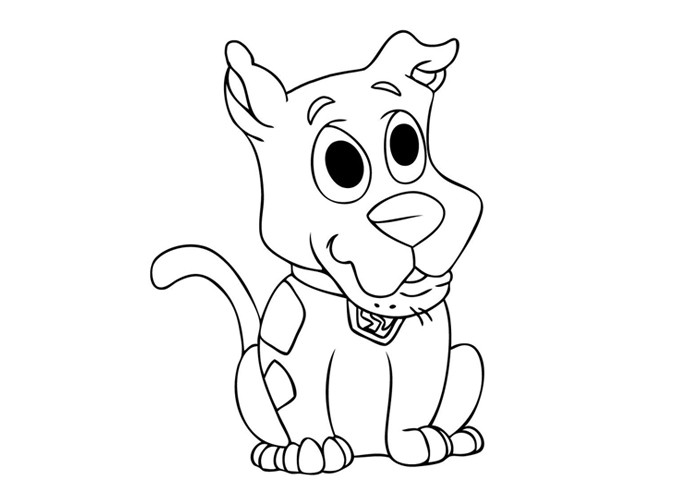 Bebé Scooby Doo para colorir