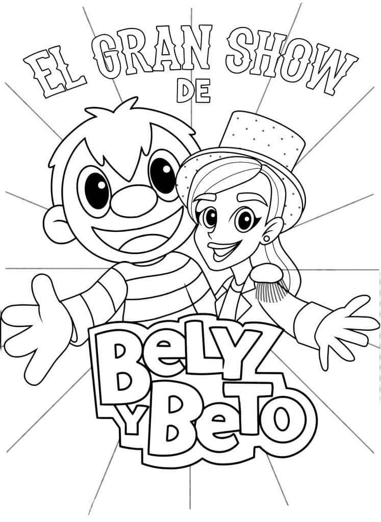 Dibujos de Bely y Beto gratis para colorear