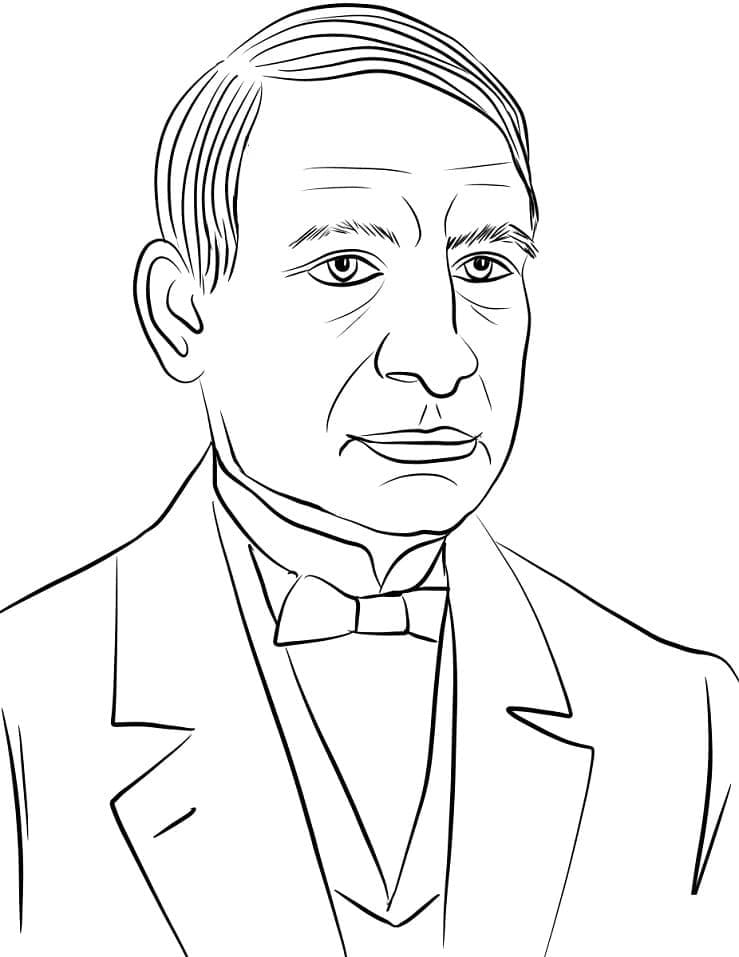 Dibujos de Benito Juárez de Mexico para colorear