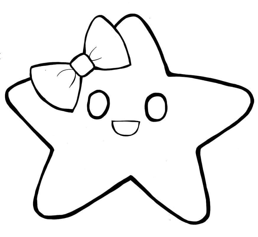 Dibujos de Bonita Estrellas para colorear