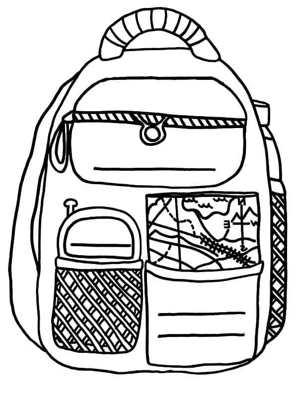 Dibujos de Bonita mochila para colorear