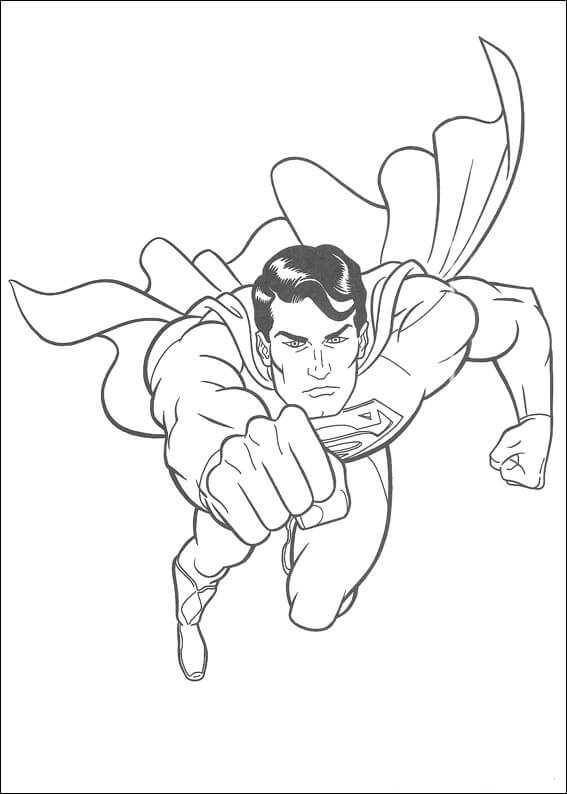 Bonito Superman para colorir