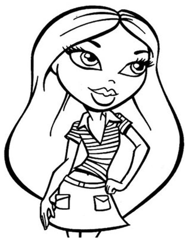 Dibujos de Bratz La encantadora Yasmin para colorear