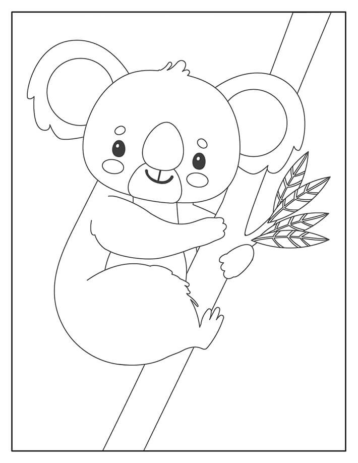 Dibujos de Buen Koala para colorear