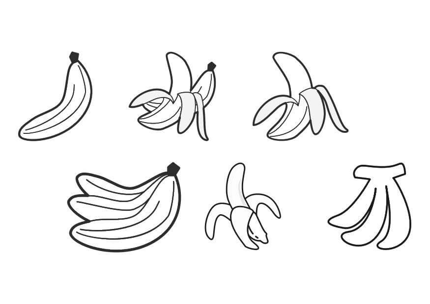 Buen Plátano para colorir