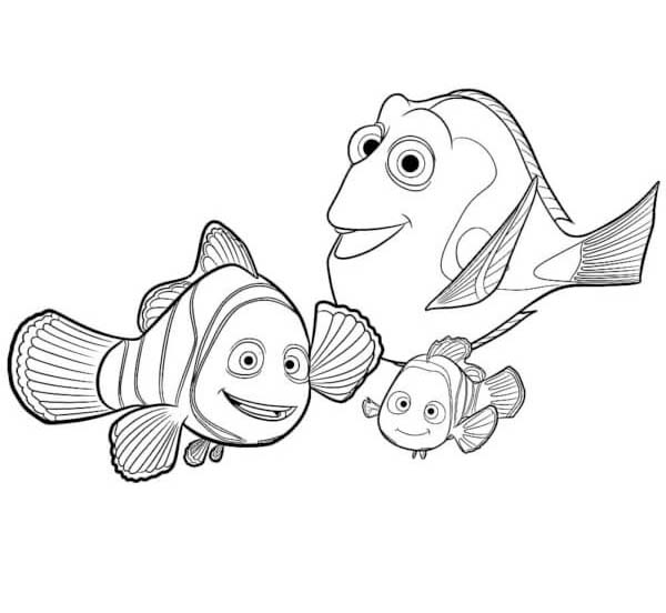 Buscando A Nemo gratis para colorir