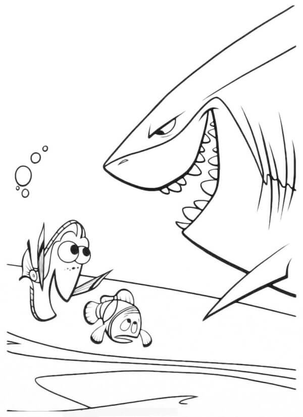 Buscando A Nemo imprimible para colorir