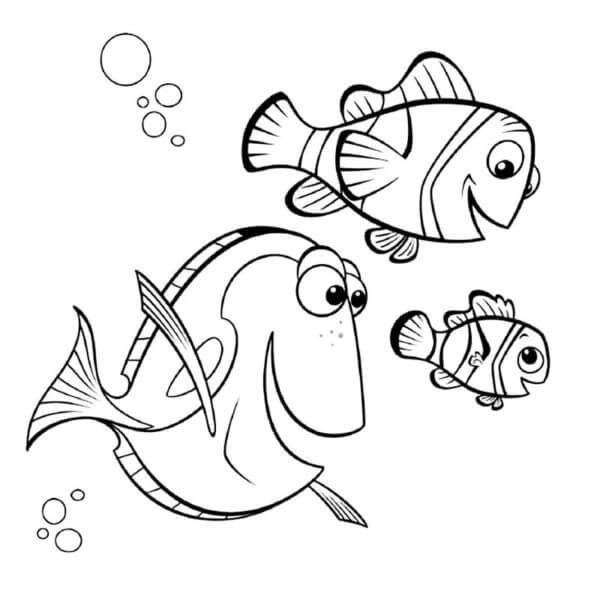 Buscando A Nemo Imprimible para niños para colorir