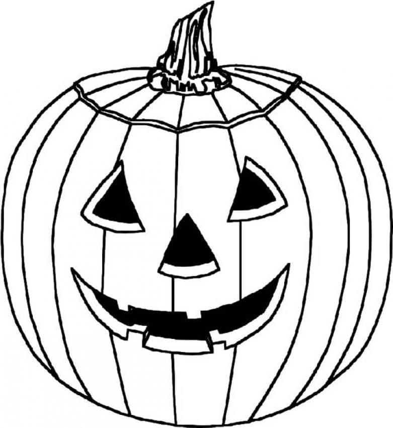 Dibujos de Calabaza de Halloween gratis para colorear