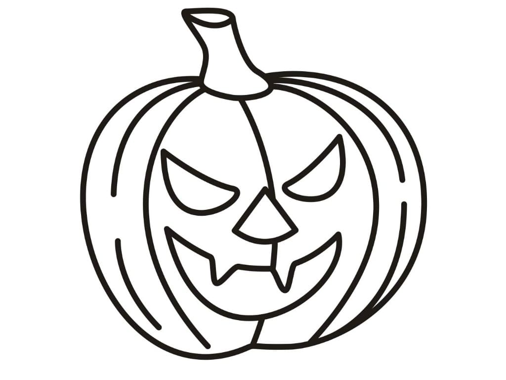 Dibujos de Calabaza de Halloween para imprimir gratis para colorear