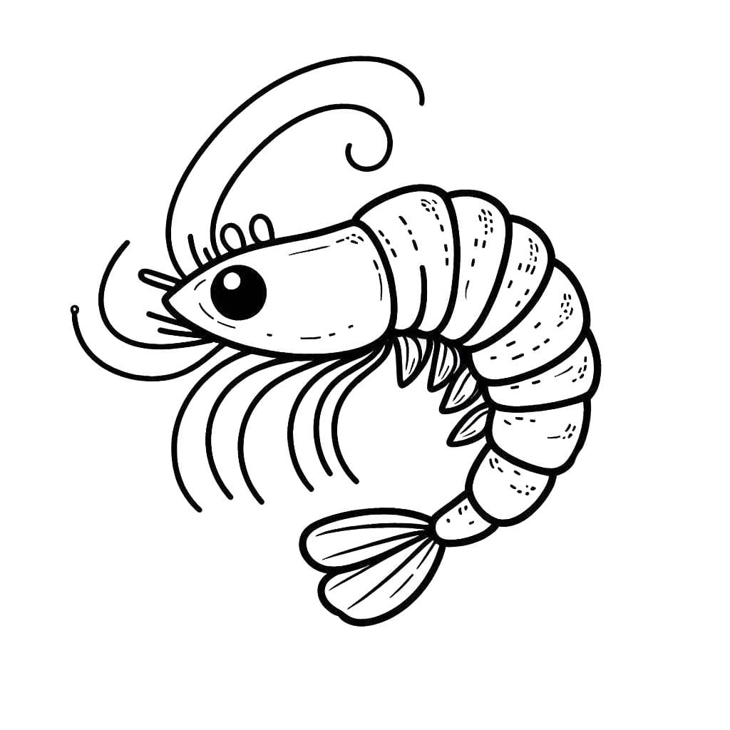 Dibujos de Camarones 3 para colorear