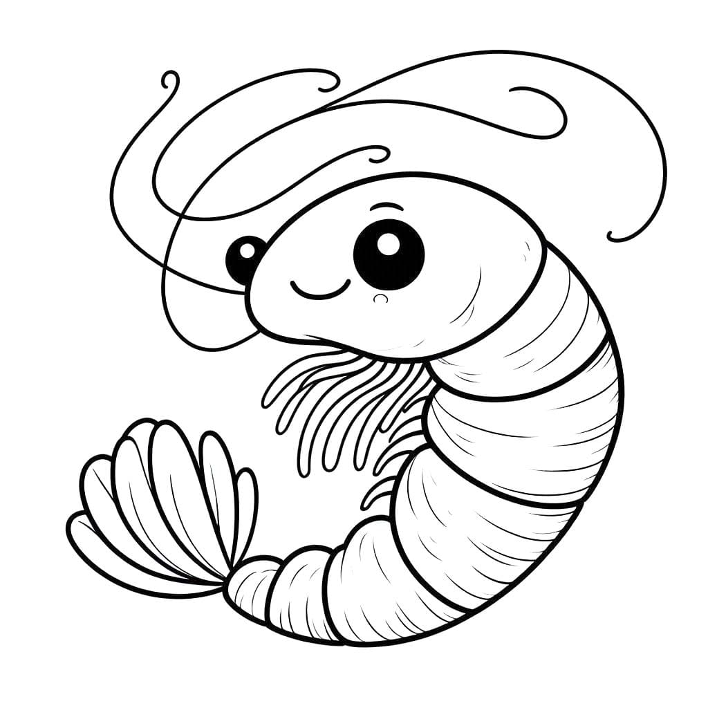 Dibujos de Camarones 4 para colorear