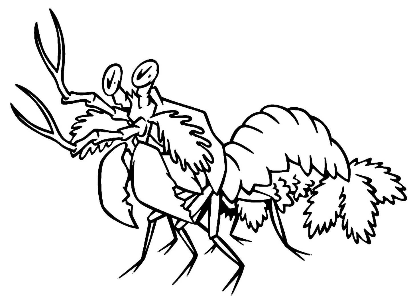 Dibujos de Camarones en niños. para colorear