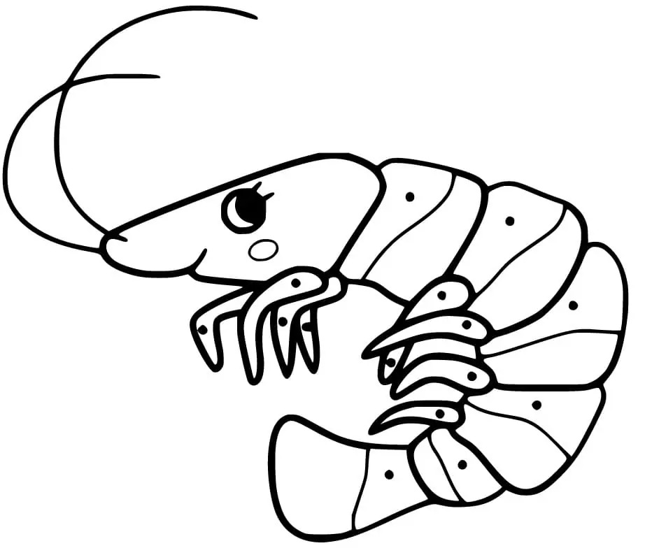 Dibujos de Camarones gratis en niños para colorear