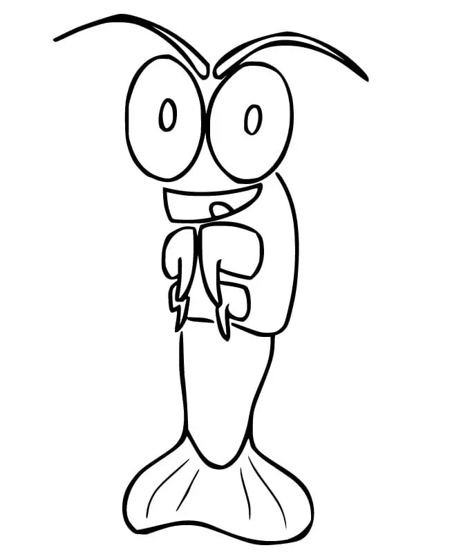 Dibujos de Camarones imprimir gratis en niños. para colorear