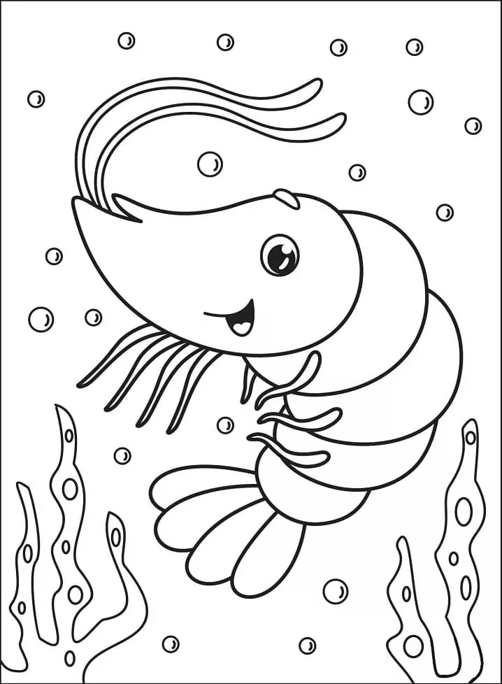 Dibujos de Camarones imprimir gratis para colorear
