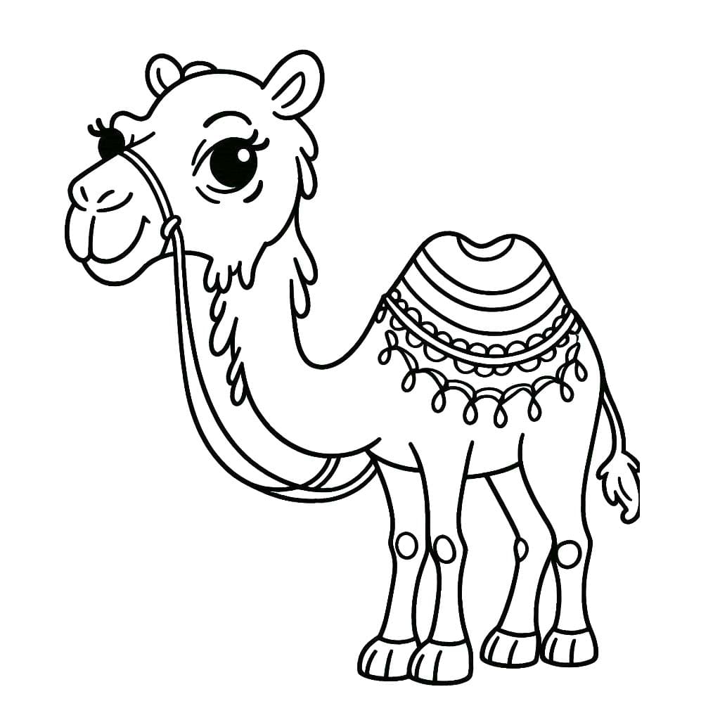 Dibujos de Camellos 4 para colorear