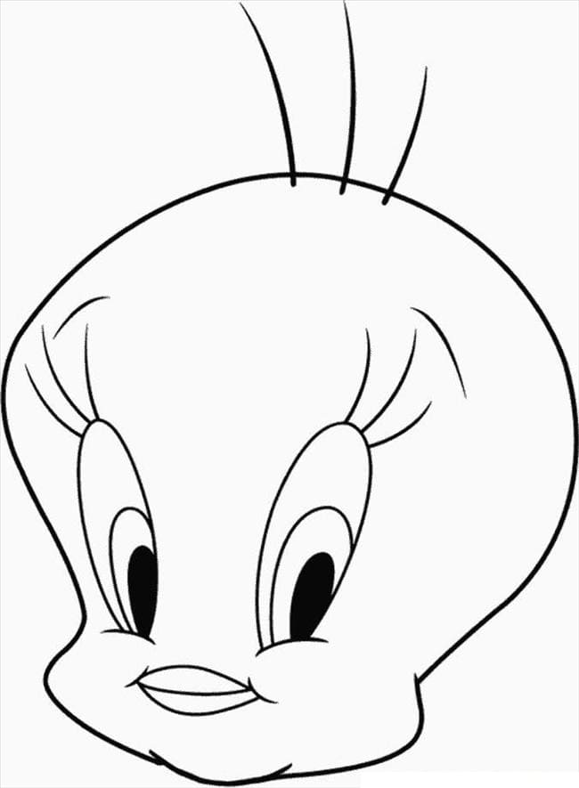 Dibujos de Cara de pájaro Piolin para colorear